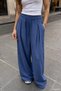 Gülseli Women's Elastic Waist Palazzo Sweatpants - 2
