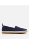 Men's navy leather loafer