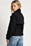 Belted Short Trench Coat Laz0013 Black - 6