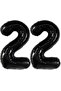 Black 22 Number Foil Balloon