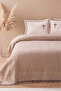 Helen Brown Embroidered Double Blanket Set 4 Piece Sleep & Dowry Set