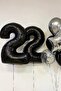Black 22 Number Foil Balloon - 2