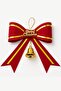 Christmas Pine Tree Ornament Bow Red Merry Christmas - 6