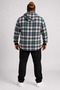 Men's Large Size Hooded Sweat Lumberjack Double-Cep 22203 Nefti - 2