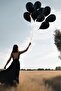 Black Latex Balloons 20 Pieces 12 Inches - 4