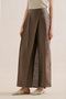 Linen Envelope Closure Pants Mink - 5