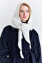 Soft Textured Tie-Up Headband Ecru