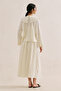 Muslin Embroidered Wide-Collar Blouse Ecru - 6