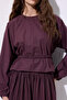 TIE-DETAIL SHORT BLOUSE PLUM - 7