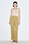 Textured Tie Trousers Khaki - 2
