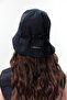 Bucket Hat with Rubber Detailing Navy Blue - 3