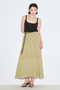 Muslin Fold Wide Skirt Sage - 2