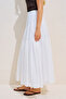 Pleated Wide Skirt Ecru - 7