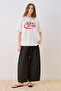Printed Short Sleeve Tshirt Ecru - 4