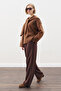 Chunky Oversized Sweater Hot Brown - 3