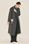Malia Double Collar Trench Coat Anthracite - 2