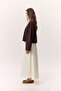 Long Sleeve Short Tshirt Dark Brown - 5