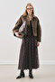 Boucle Short Coat Brown