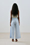 Linen Tie Trousers Blue - 8