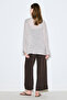 Linen Mixed Tie-Dye Bluz Natural - 8