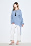 Tie-Dye Textured Tunic Blue - 4