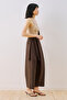 Envelope closure trousers brown - 3