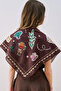 Patterned Cotton Shawl Liberty Mürdüm - 3