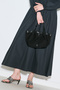 Canvas Stitched Mini Bag Black - 3