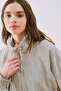 Checked Pull-Stretch Jacket with Detailing in Ecru - 3