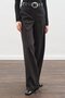 Long Leg Straight Pants Black - 6