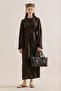 Luca Knitted Handle Design Bag Black - 3