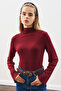 Fisherman Collar Bluz Bordo