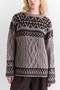 Nordic Patterned Sweater Mink - 5