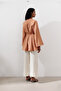 Linen Pencil Tunic Orange - 5