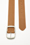 Suede Looking Buckle Belt Camel - 7