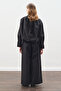 Bomber Shirt with Stitching Details Black - 7