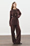 Beli̇ Bağlama Designed Blouse Aci Brown - 2