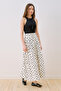 Corseted Long Skirt with Polka Dots - 6