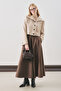 Loren Short Wide Collar Jacket Beige