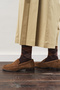 Baklava Patterned Socks Brown Plaid - 2