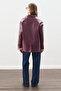 Classic Cut Leather Jacket Mürdüm - 7
