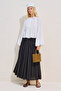 Sleeved Lace Volume Shirt Ecru - 5