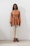 Linen Pencil Tunic Orange - 4