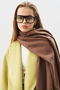 Cashmere Textured Shawl Brown - 6