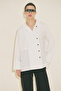 Milo Double-Breasted Closing Shirt Ecru - 5