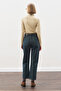 Straight Ankle Jean Pants Gray Blue - 6
