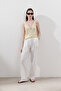 Linen Pleated Wide Pants Ecru - 5