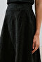 Embroidered Midi Skirt Black - 5