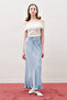 Bel Adjustable Satin Skirt Blue - 2
