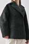 Boucle Double-Breasted Coat Black - 6